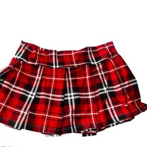 Plaid miniskirt